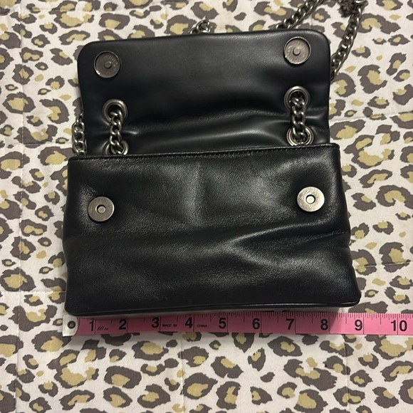 Kurt Geiger Black Leather Bag with Chain Strap and Dust Bag - Picture 10 of 10